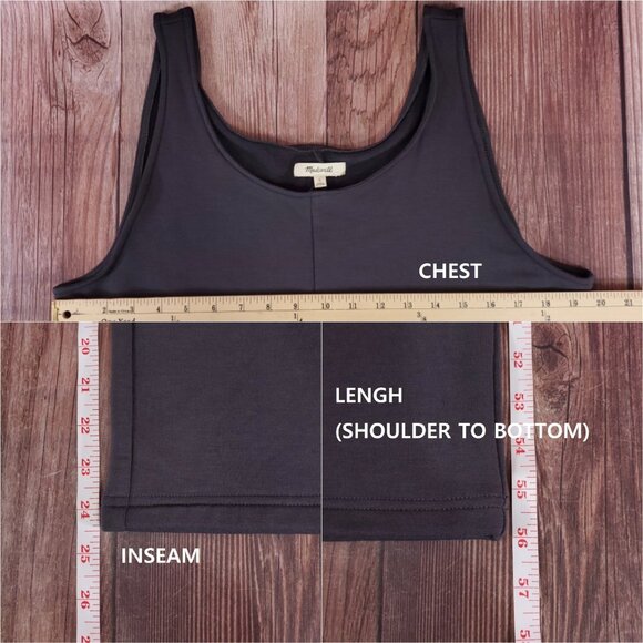 NWT Madewell Superbrushed Pull On Jumpsuit Womens Large Fleece Lined Coal MC198 - Picture 15 of 15